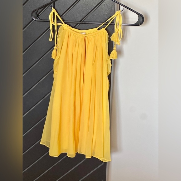 Alexis Tops - Alexis ruffled silk top. Size XS. Worn only ONCE! Pristine condition!